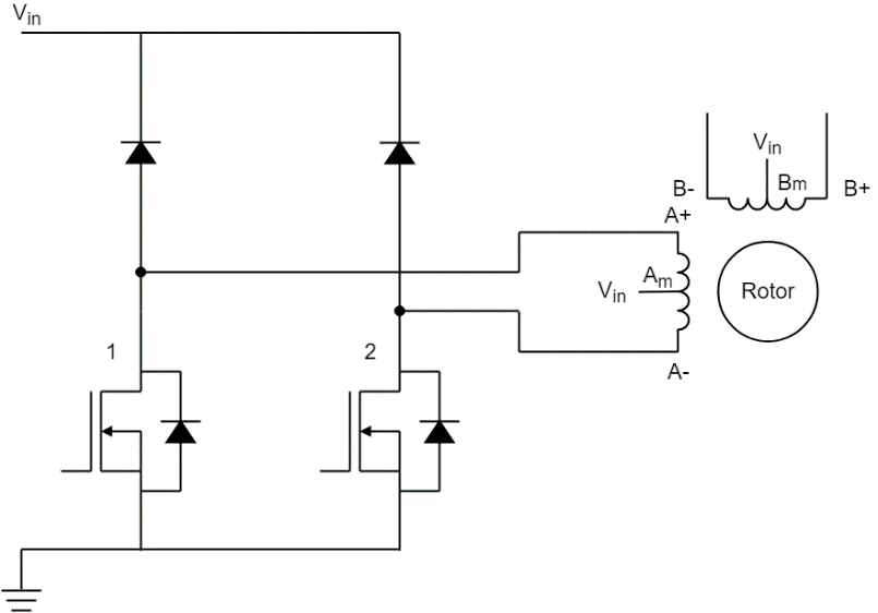 單極步進(jìn)電機(jī)驅(qū)動(dòng)電路