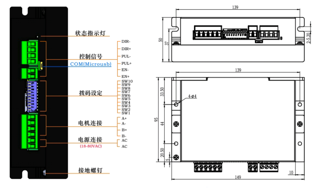 DMA860H步進(jìn)驅(qū)動(dòng)器，可替換DMA1182