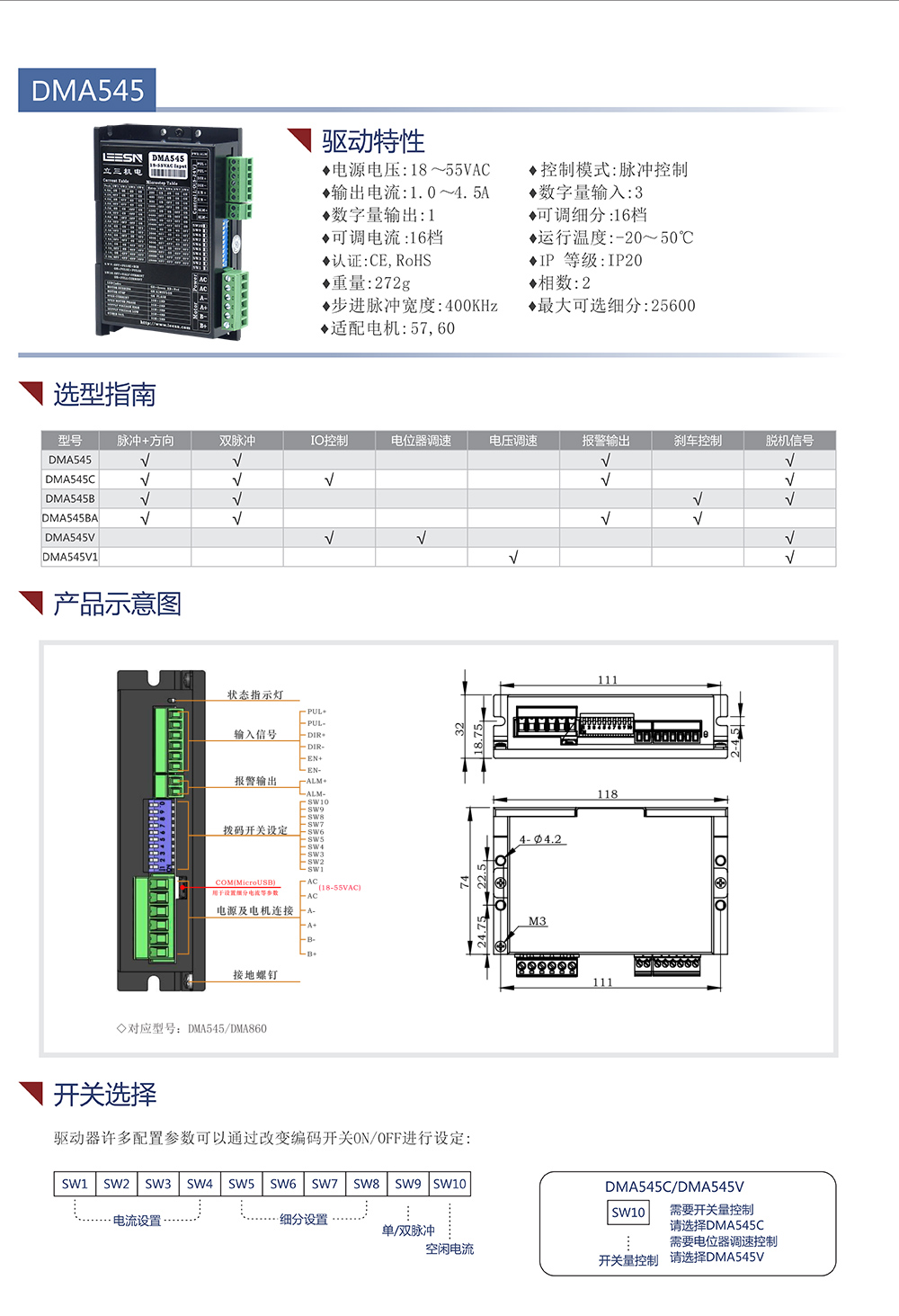 DMA545交流驅動器