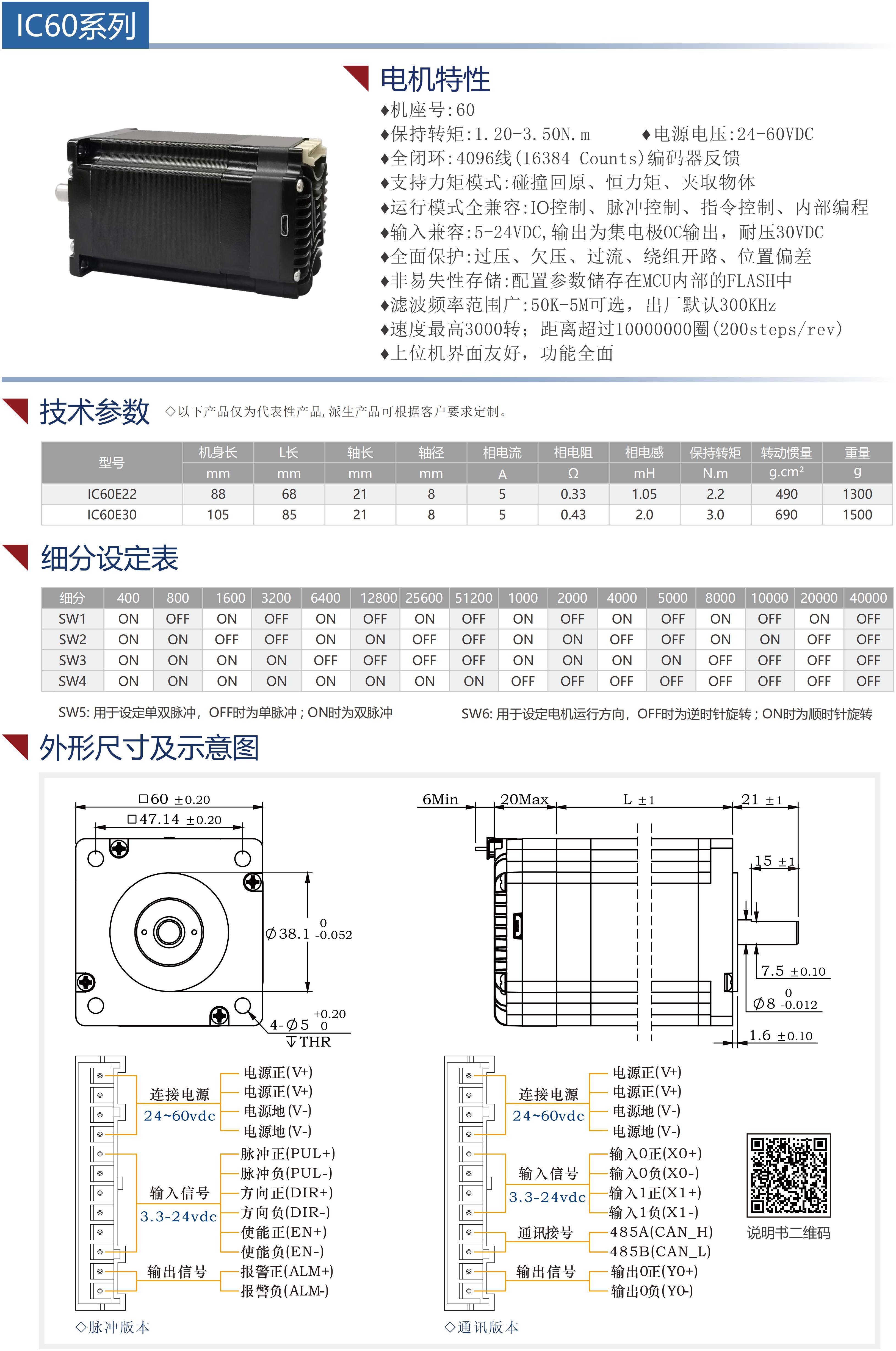 60集成式步進伺服電機（閉環(huán)）